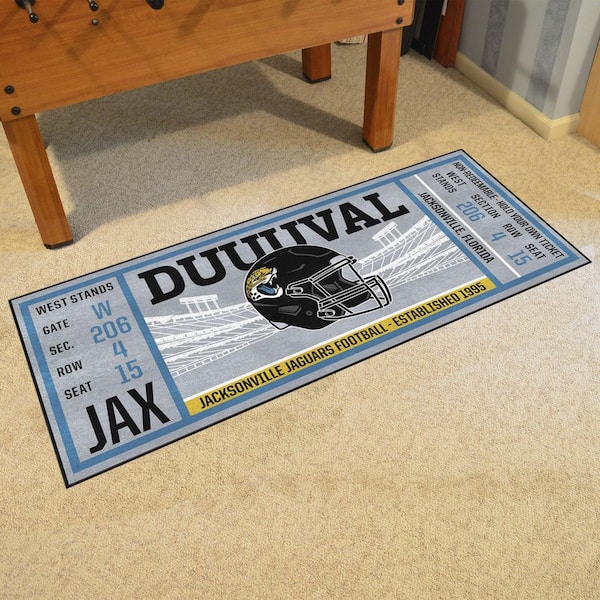 FANMATS NFL - Jacksonville Jaguars 30 in. x 72 in. Indoor Ticket