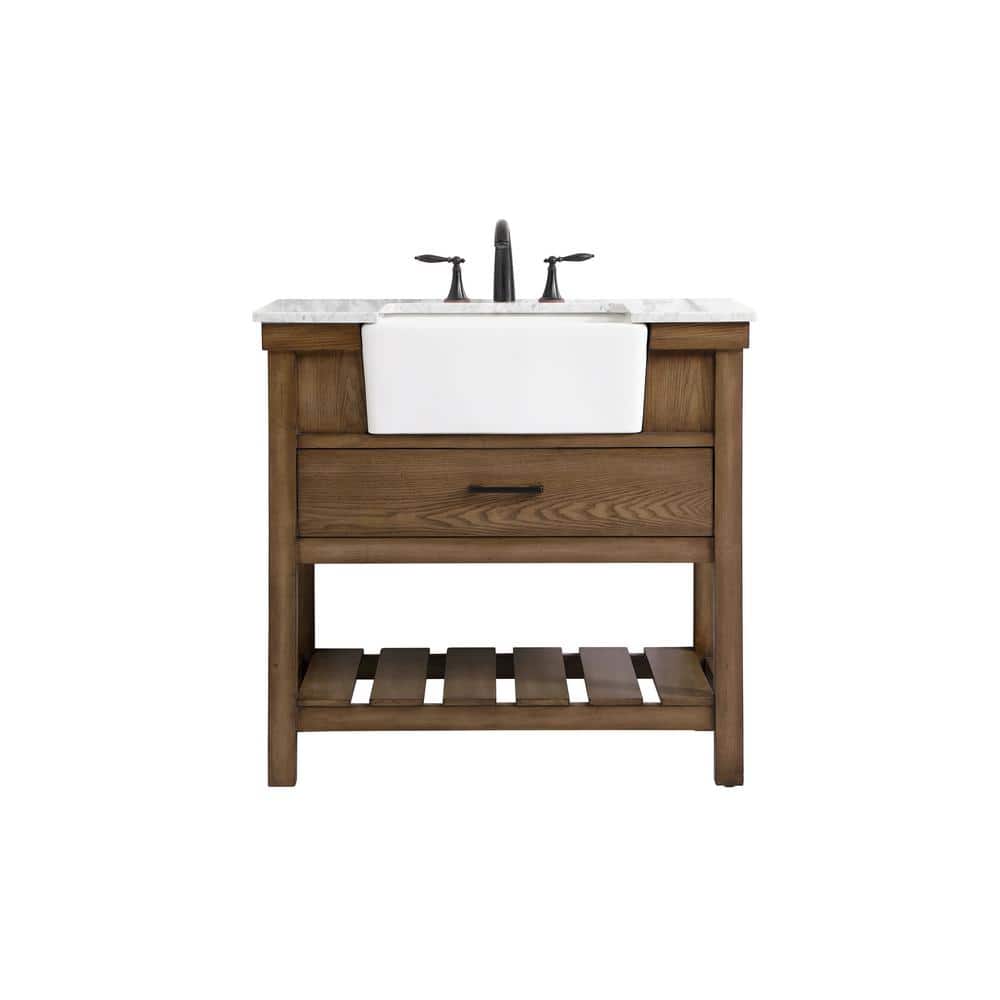 Simply Living 36 in. W x 22 in. D x 34.125 in. H Bath Vanity in Driftwood w