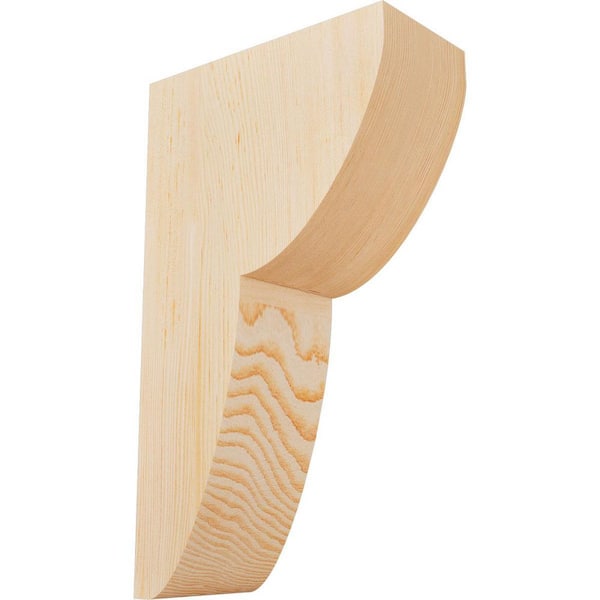 Ekena Millwork 5-1/2 in. x 12 in. x 20 in. Douglas Fir Crestline Smooth Corbel