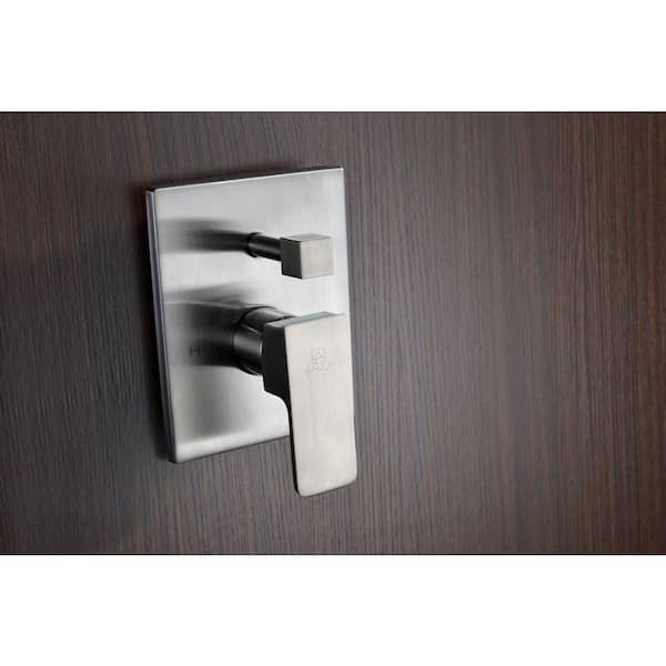 Mezzo Series 1-Handle 1-Spray Tub and Shower Faucet in Brushed Nickel (Valve Included) Mezzo Series 1-Handle 1-Spray Tub and Shower Faucet in Brushed Nickel (Valve Included)