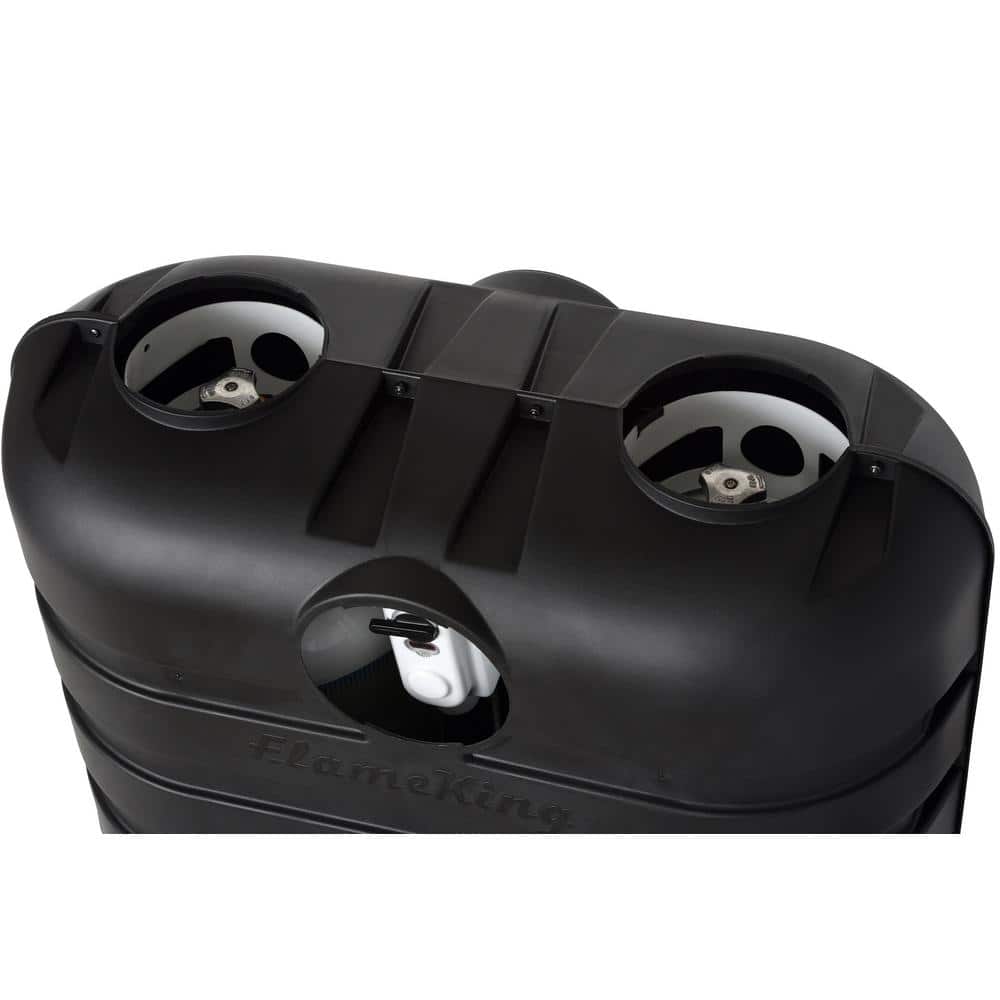 Black Heavy Duty Dual Propane Tank Cover for RV
