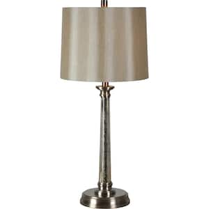 Rex 29.25 in. Table Lamp with Champagne Linen Shade (Set of 2)