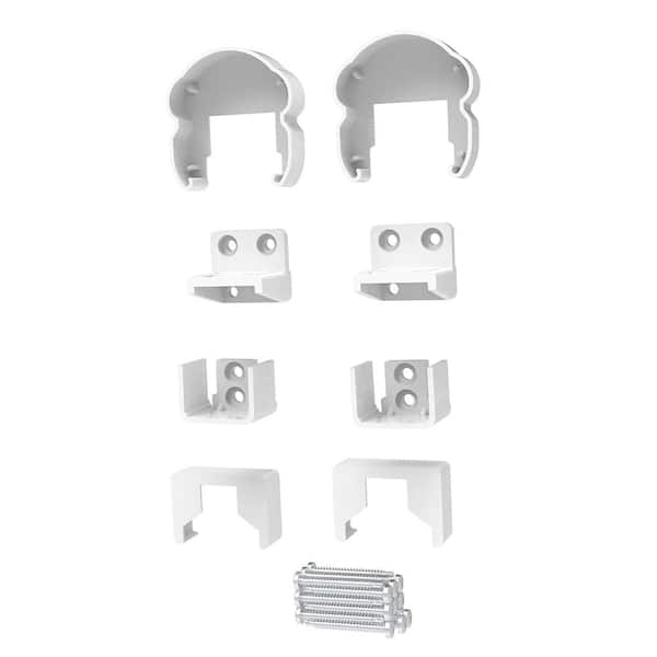 RDI Avalon White Aluminum Pellinore Bracket Kit Level 2 Top and 2 Bottom Brackets