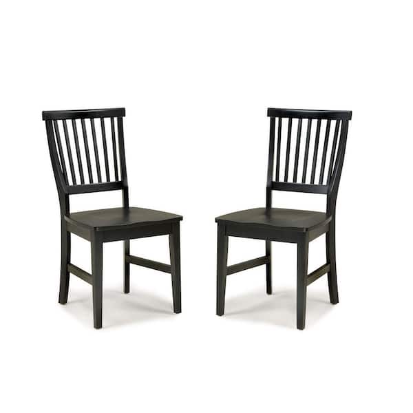 HOMESTYLES Black Arts and Crafts Dining Chair (Set of 2)
