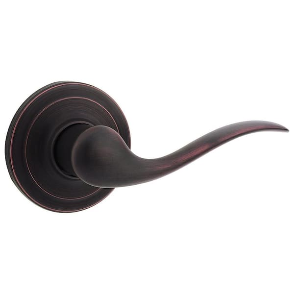 Kwikset Tustin Venetian Bronze Right-Handed Half-Dummy Door Lever with Microban Antimicrobial Technology
