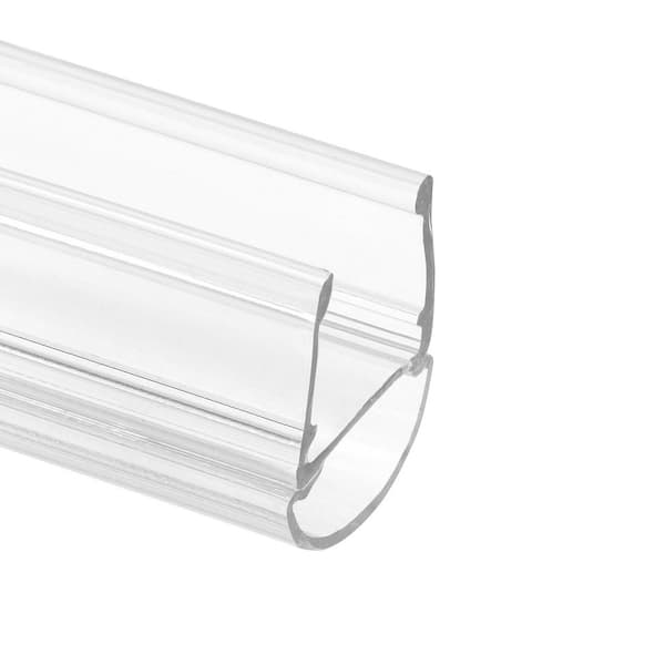 3/8 in. Glass Shower Door Bulb Vertical Side Seal, Clear, 78 in., Fits Frameless Door (Single Pack)