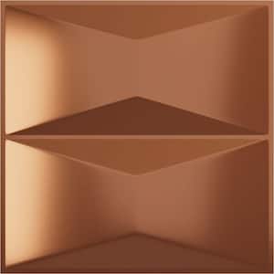 11 7/8 in. x 11 7/8 in. Aberdeen EnduraWall Decorative 3D Wall Panel, Copper (12-Pack for 11.76 Sq. Ft.)