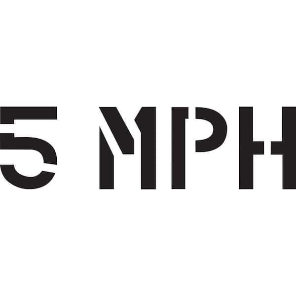 24 in. 5 MPH Stencil