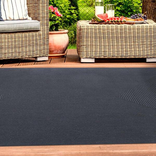 Colonial Mills CY65R048X072S Courtyard Textured Wool Solid Rug, Iron :  : Home