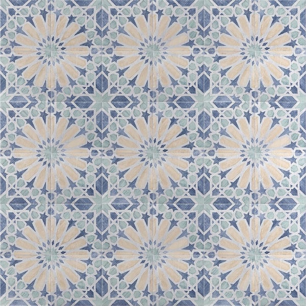 Ivy Hill Tile Patras Deco Marla 8 in. x 0.33 in. Matte Porcelain Floor and Wall Tile Sample