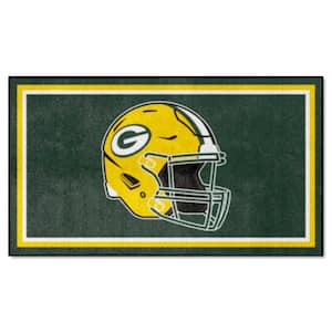Green Bay Packers Green 3 ft. x 5 ft. Plush Area Rug