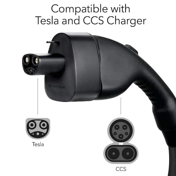LECTRON CCS Charger Adapter for Tesla - For Tesla Owners Only