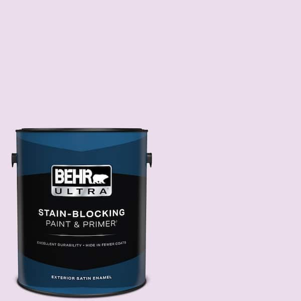 BEHR ULTRA 1 gal. #P100-1 Sprinkle Satin Enamel Exterior Paint & Primer