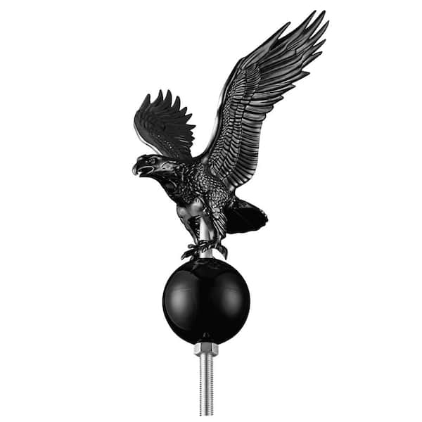 Misopily Plastic Eagle Flagpole Head, Universal Flag Pole Topper, Easy to Assemble