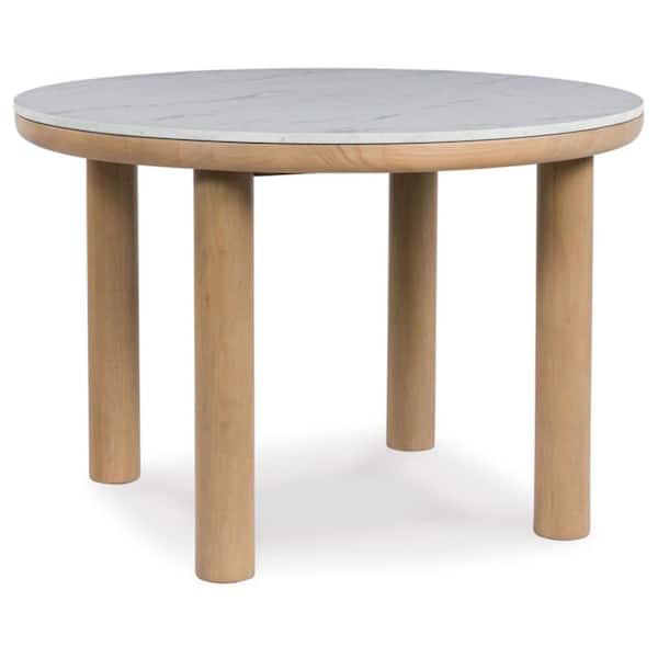 Signature Design By Ashley Sawdyn Casual Brown Wood 45 in 4 Legs Dining Table Seats 4