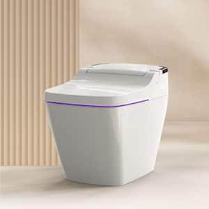 Stylement Tankless Smart Bidet Toilet Square in White, UV LED, Auto Open, Auto Flush, Heated Seat, Made in Korea