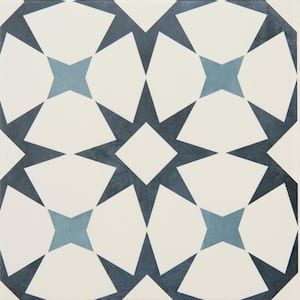 Memoir Cosmo Blue 12 in. x 12 in. Glazed Ceramic Floor and Wall Tile (16.49 sq.ft./case)