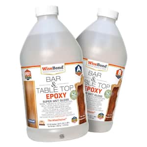 1 gal. Clear Bar and Table Top Wood and Concrete 1:1 Ratio Counter Top Epoxy Kit