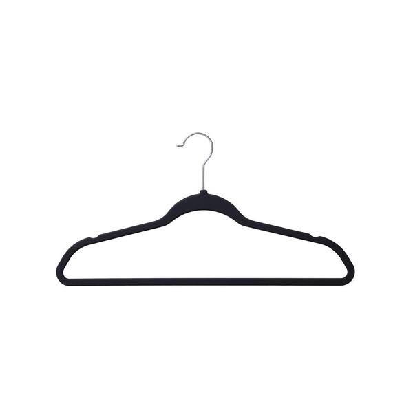 HDX Black Non Slip Rubber Coated Suit Hanger (50 Pack)