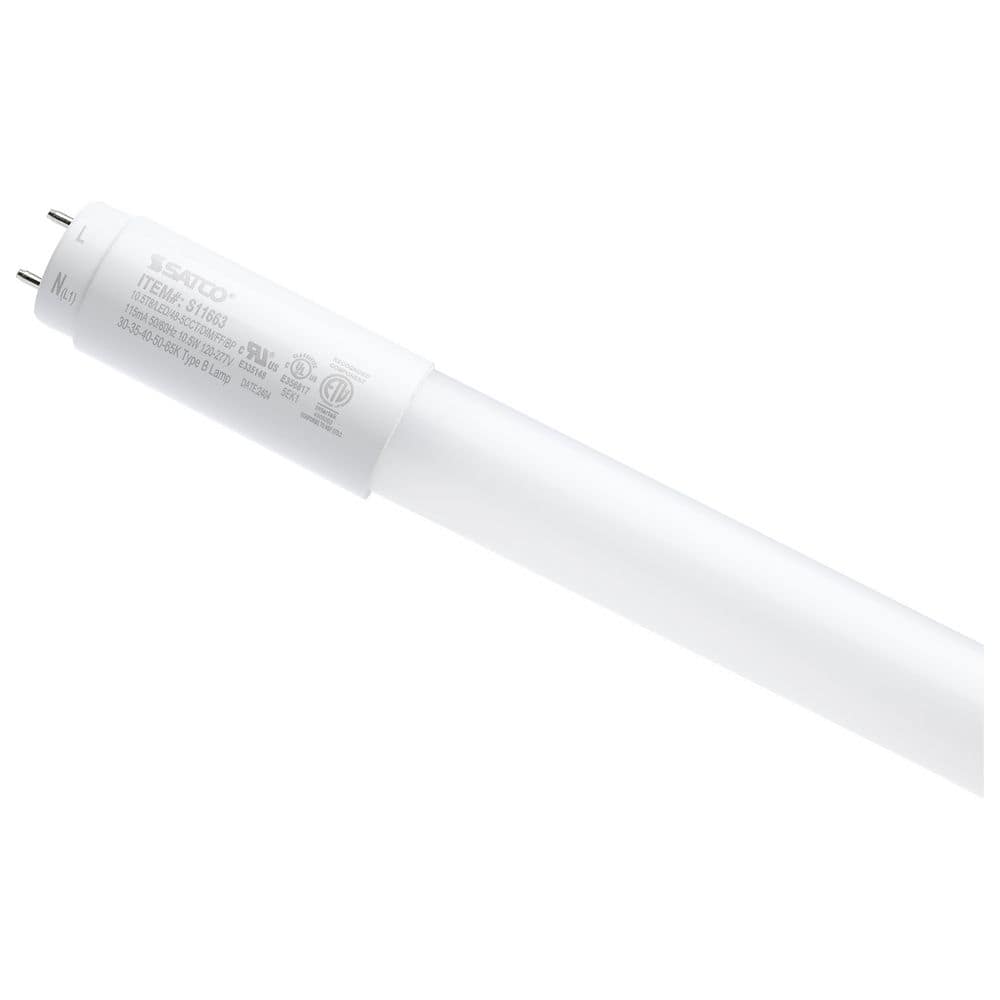 4 ft. 32-Watt Equivalent CCT Selectable T8 G13 Base Linear LED Light Bulb Type B Ballast Bypass 120-277V (25-Pack) price history on PriceWatchPro