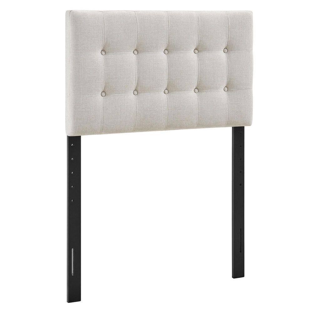 Emily Twin Size Fabric Headboard in Line