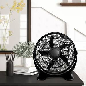 BLACK+DECKER B & D, 18, 3 Speed, Stand Alone Floor Fan, Adjustable Height  With Remote in Black BFSR18B - The Home Depot