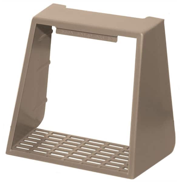 Builders Edge 4 in. Hooded Vent Small Animal Guard #023-Wicker