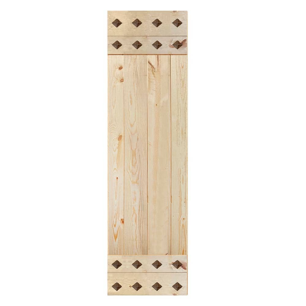 Mid-Century Unfinished Solid Wood 24" x 84" Barn Door Slab