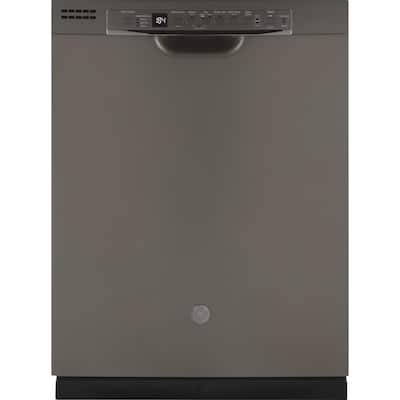 GE 24 In Fingerprint Resistant Slate Front Control Smart Built In Tall   Slate Ge Built In Dishwashers Gdf630pmmes 64 400 