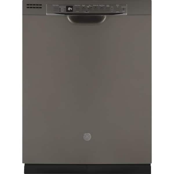 GE 24 in. Fingerprint Resistant Slate Front Control Smart Built-In Tall Tub Dishwasher 120-Volt with 3rd Rack and 50 dBA