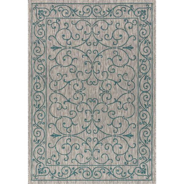 JONATHAN Y Charleston Vintage Filigree Textured Weave Indoor/Outdoor ...