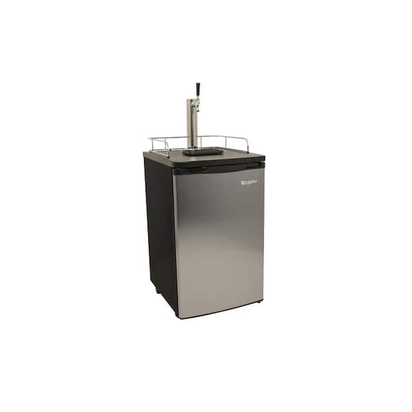 EdgeStar Single Tap 20 in. Full Size Beer Keg Dispenser in Stainless Steel