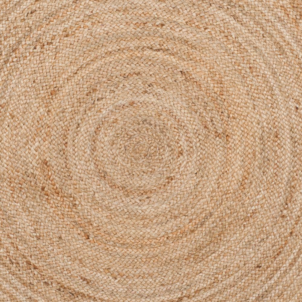 Handmade Ivory Jute Traditional Braided Round Rug