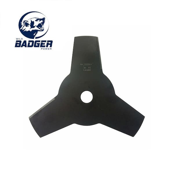 WILD BADGER POWER 10 in. 3-Tooth Heavyduty Brush Cutter Blade Universal Attachment