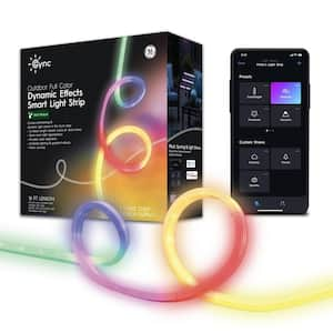 Philips Hue 6.6 ft. LED Smart Color Changing Lightstrip Base Kit and 3.3  ft. Extension with Bluetooth (1-Pack) 555334 - The Home Depot