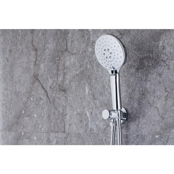Tahanbath 3-Spray Patterns with 2.5 GPM 10 in. Wall Mount Shower 
