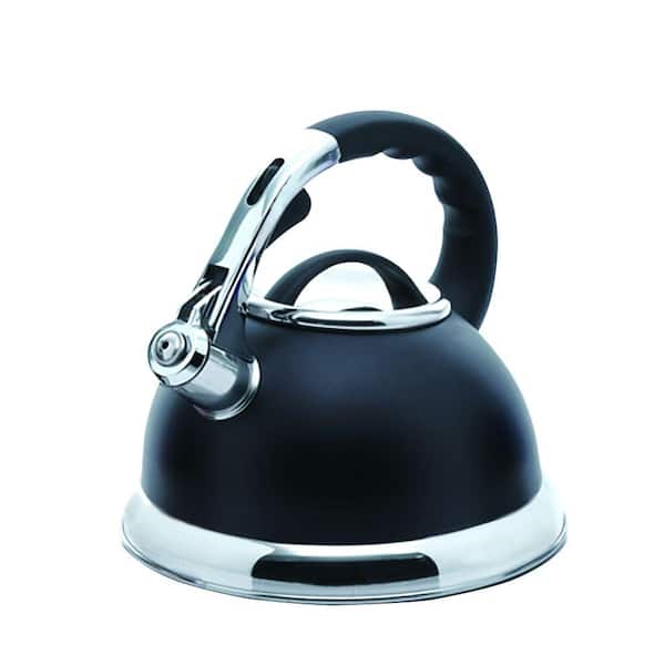 Creative Home Camille 12-Cup Stovetop Tea Kettle in Black