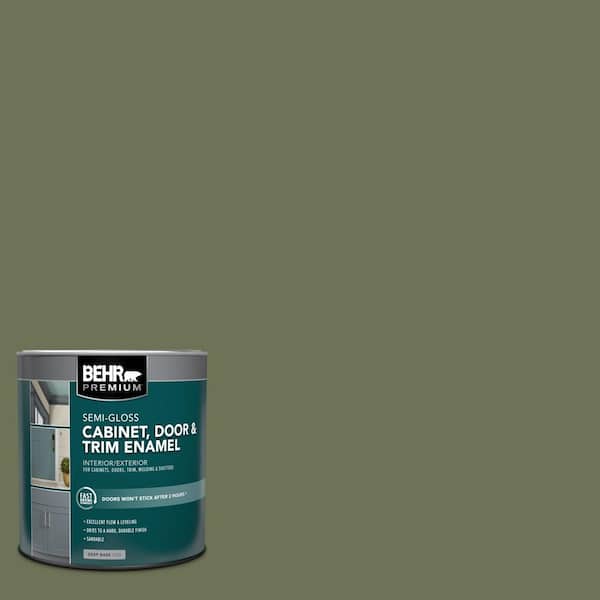 BEHR PREMIUM 1 qt. #MQ6-53 Herb Cornucopia Semi-Gloss Enamel Interior/Exterior Cabinet, Door & Trim Paint