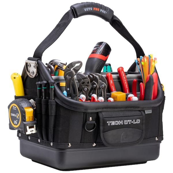 VETO PRO PAC 16 in. TECH OT-LC Blackout Open Top Tech Tool Bag