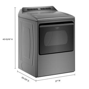 7.4 cu. ft. Chrome Shadow Front Load Electric Dryer with AccuDry System
