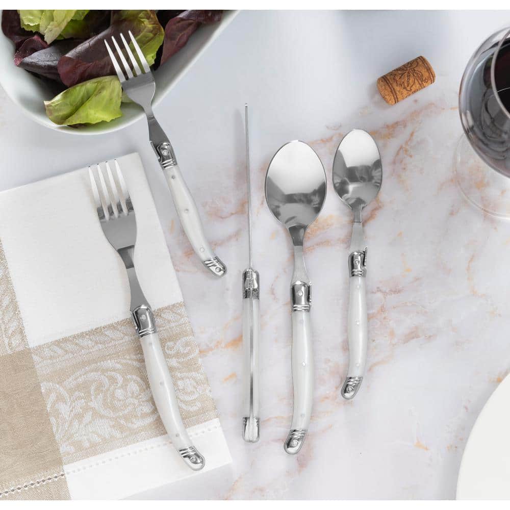 French Home Laguiole 20 Piece Stainless Steel Flatware Set, Service for 4 (Set of 20)