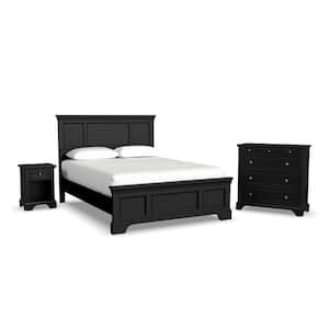 Bedford 3-Piece Black Queen Bedroom Set