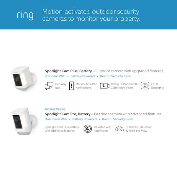 Ring Spotlight Cam Plus, Battery - Smart Security Video