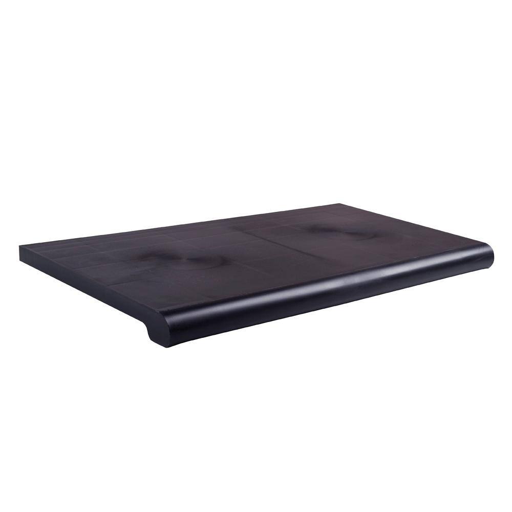 48 in. W x 13 in. D Black Open-Bottom Bullnose Shelf (Pack of 4)
