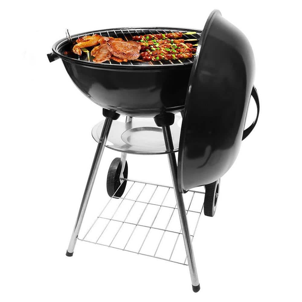 Better Chef 17" Black Steel Charcoal Kettle Grill