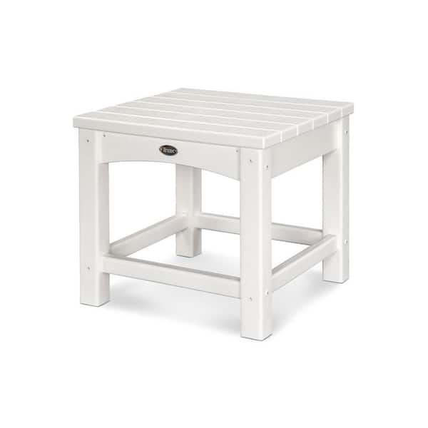 Trex Outdoor Furniture Rockport Classic White Patio Side Table
