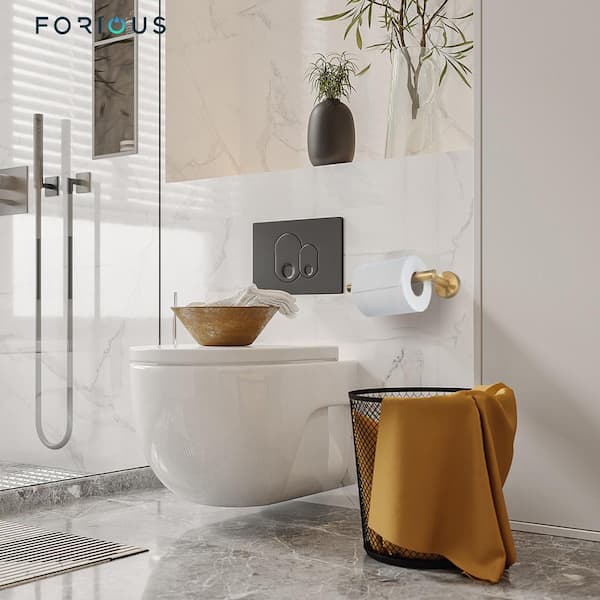 FLORES Porte-rouleau WC porte-magazines naturel H 38,5 x Larg. 24