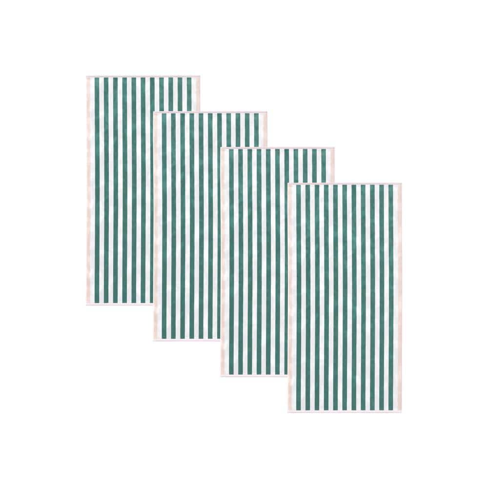 "100% Cotton Stripe Border 4 Pk Beach & Pool Towels (Mineral Blue / Blush, 30"" x 60"")" price history on PriceWatchPro