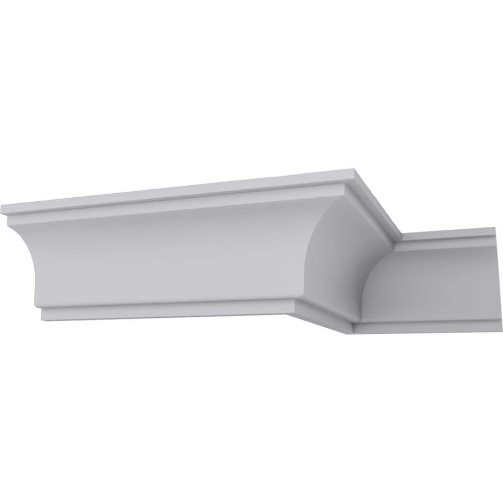 Classic White Polyurethane Crown Moulding 94.5" Length