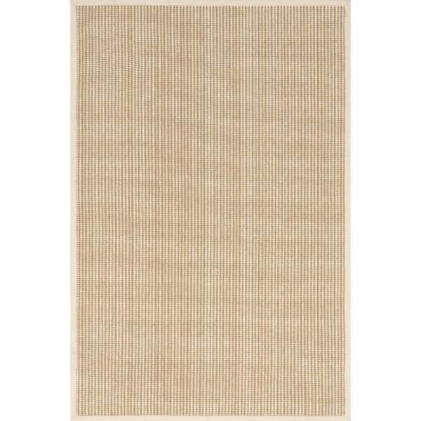 Patricia Jute and Wool 6 ft. x 6 ft. Ivory Indoor/Outdoor Patio Square Rug